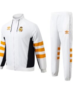 Vintage Real Madrid white trench suit S-XXL