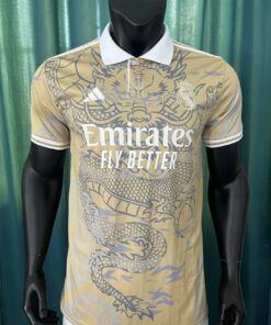23/24 Real Madrid POLO Dragon Yellow S-XXL