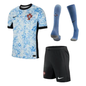 2024 Portugal Nation Away Whole Kit(Jersey+Shorts+Socks) Euro