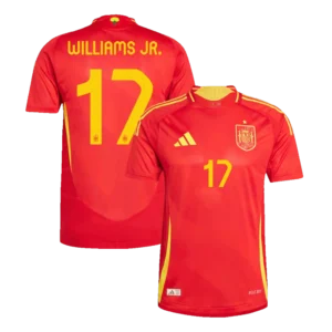 WILLIAMS JR. 17# 2024 Spain Nation Home Jersey Player Version EURO