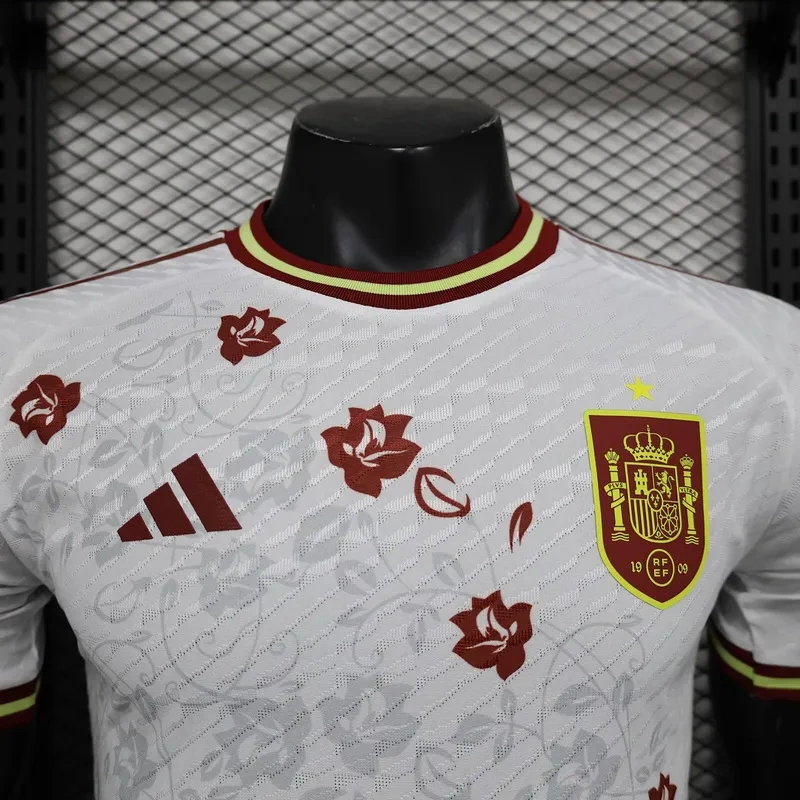 2024 Spain White Special Player Version Jersey - 图片 6