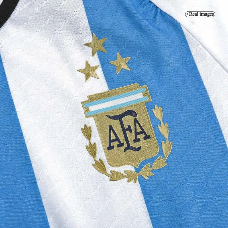 2022 Argentina World Cup Champion Edition 3 stars Home Jersey Player Version - 图片 9