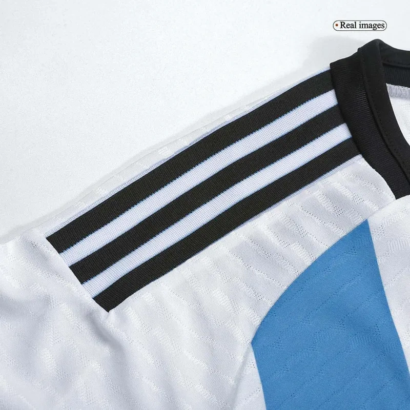 2022 Argentina World Cup Champion Edition 3 stars Home Jersey Player Version - 图片 5