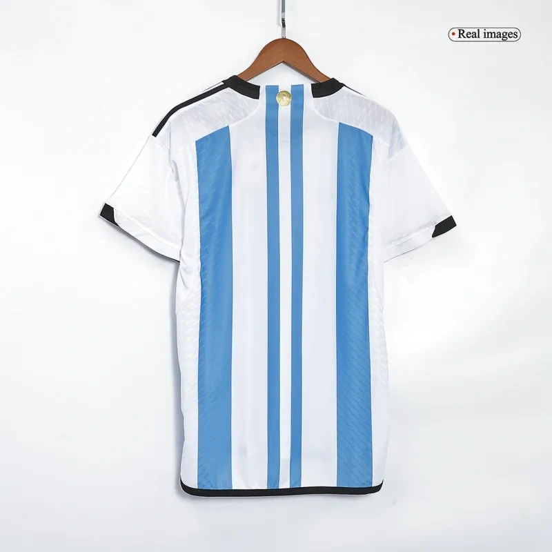 2022 Argentina World Cup Champion Edition 3 stars Home Jersey Player Version - 图片 3