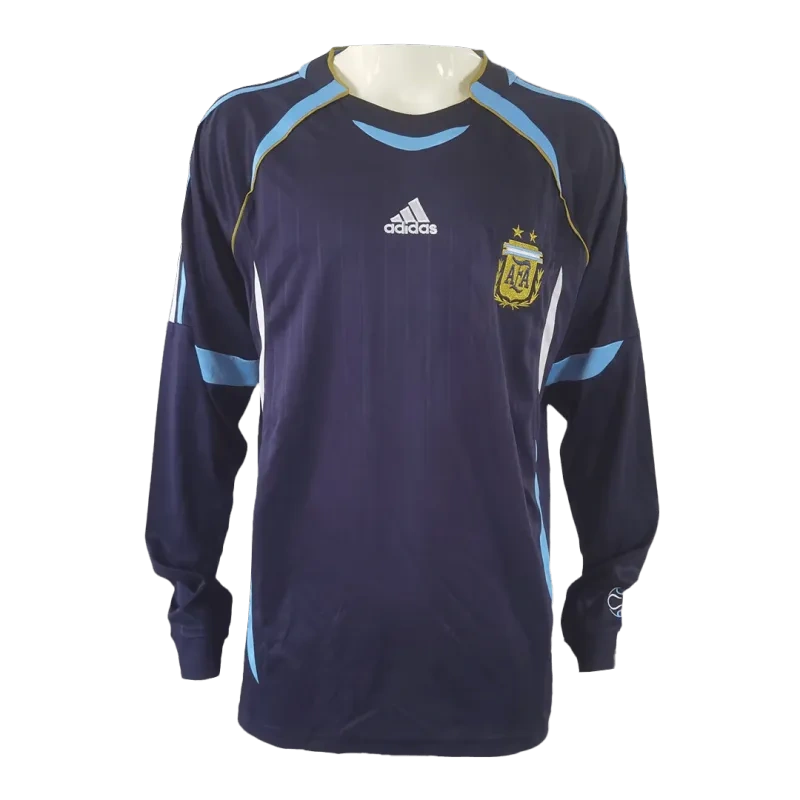 Retro Argentina 2006 Away Long Sleeve Jersey - 图片 12