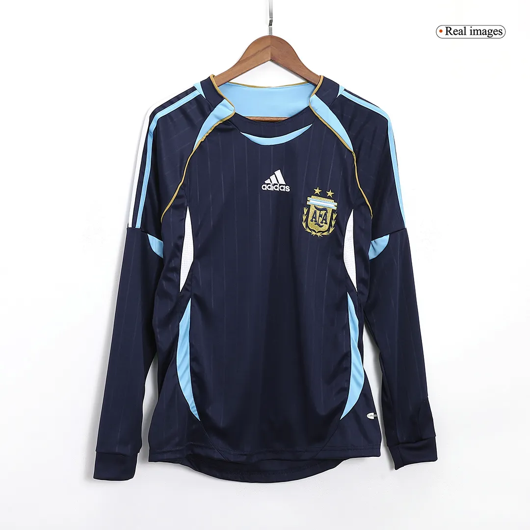 Retro Argentina 2006 Away Long Sleeve Jersey - 图片 10