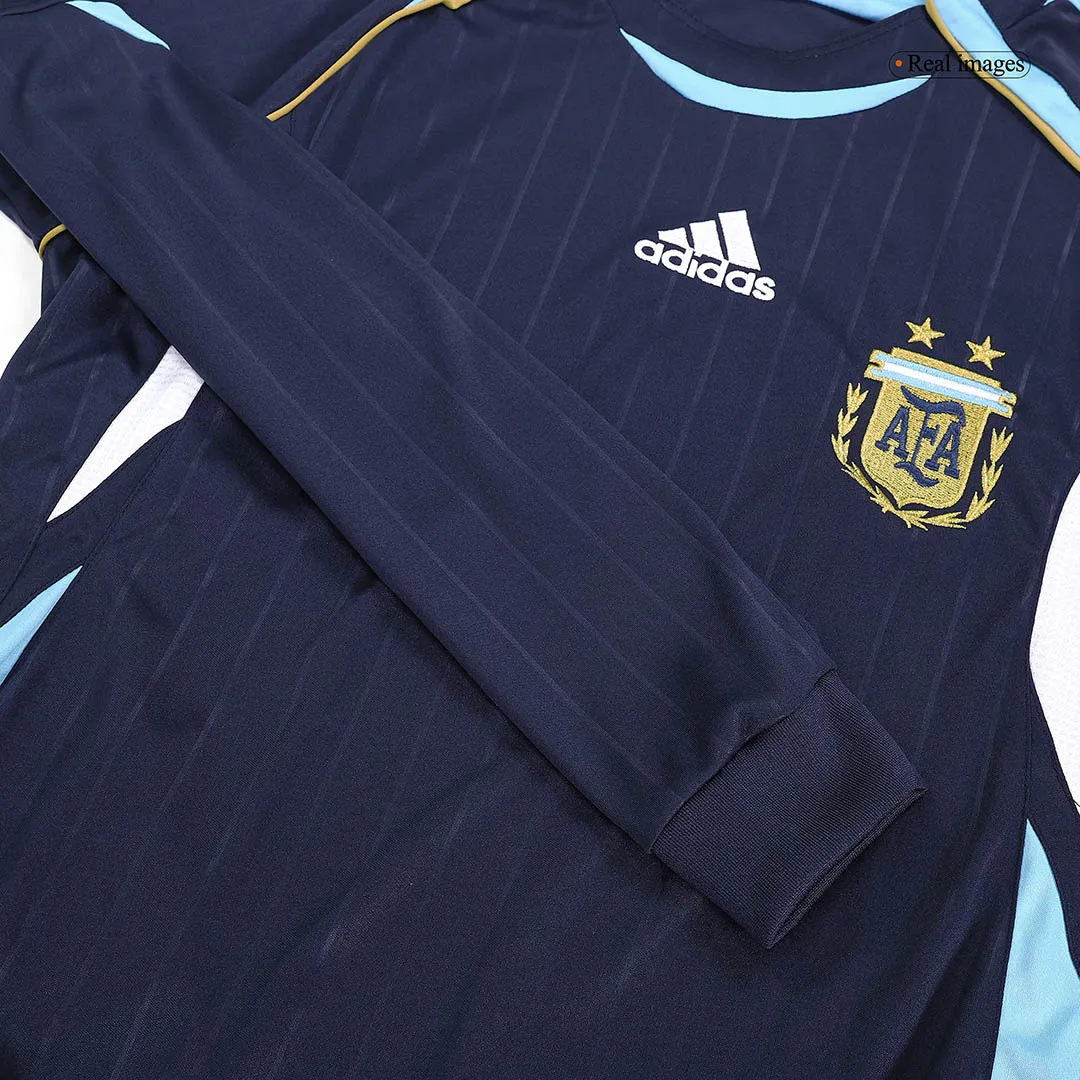 Retro Argentina 2006 Away Long Sleeve Jersey - 图片 4