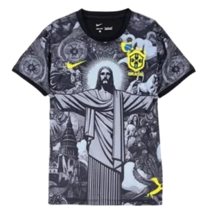 2024 Brazil Nation Christ the Redeemer Special Kit Shirt Football Soccer Jersey