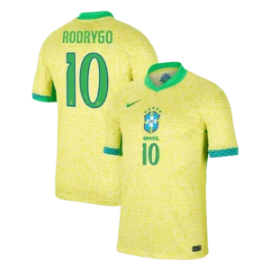 2024 Nation Brazil Home Jersey RODRYGO #10 VINI JR. #7 Copa America
