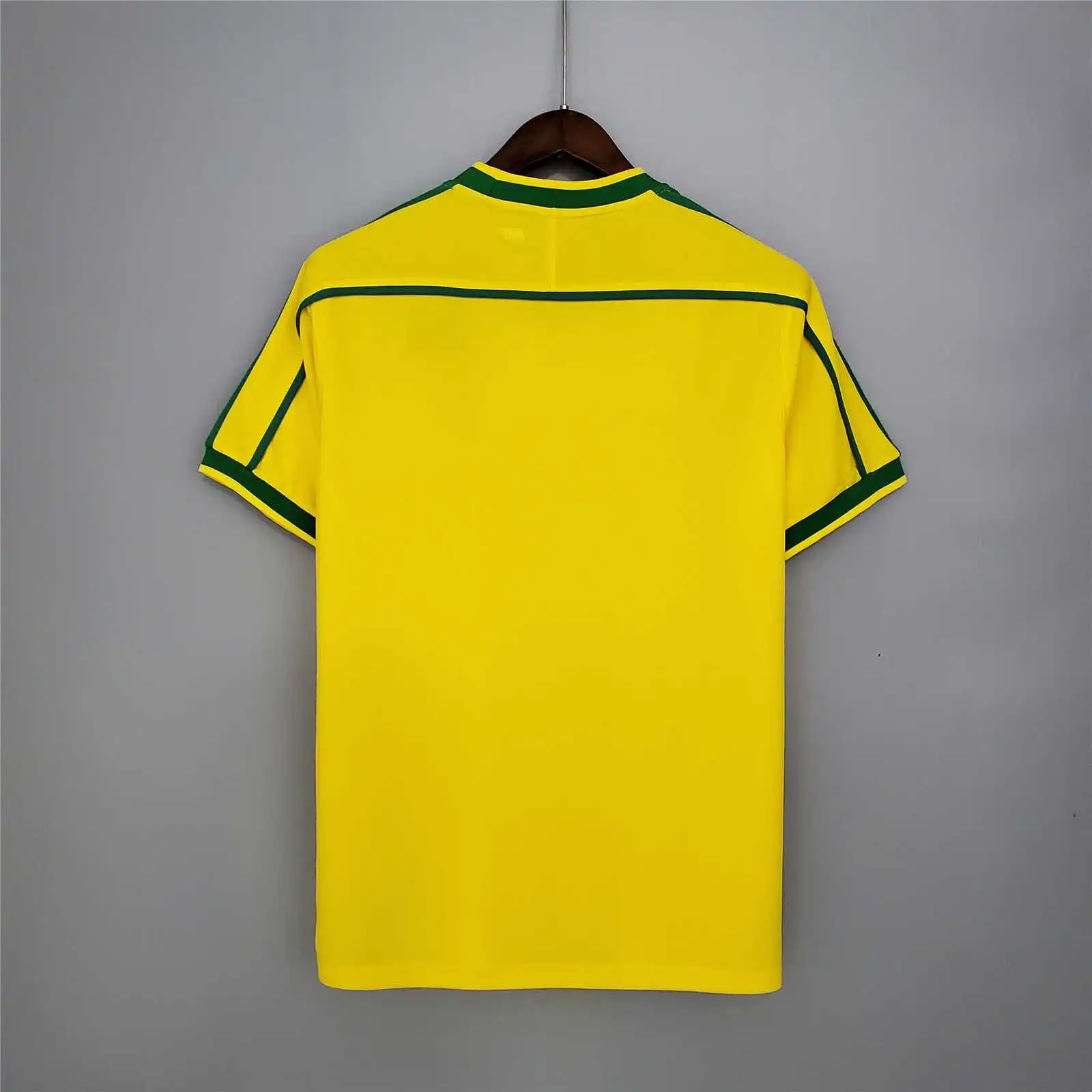 Brazil Nation Retro Ronaldo #9 Rivaldo #10 Cafu #2 Leonardo #18 R.carlos #6 Denilson #19 Jersey Home World Cup 1998 - 图片 8
