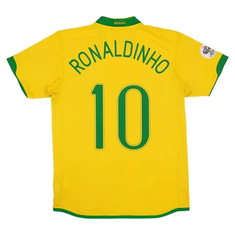 Brazil World Cup 2006 Retro Jersey Home - 图片 5