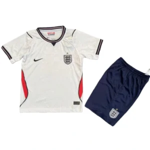 2026 England World Cup Home Kids Soccer jersey Kit jersey+Shorts Fan Version