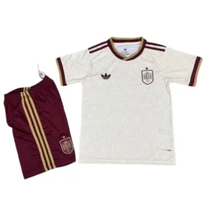 2026 Spain World Cup Away Kids Soccer Shirt Kit Fan version
