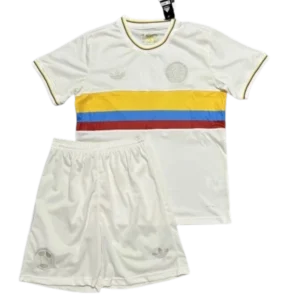 Colombia 24-25 Nation 100th Anniversary Special Edition Kids Kits White Jersey