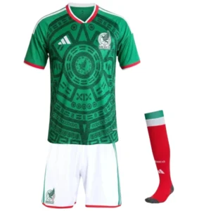 2026 World Cup Mexico Home Kids Full Kit Football jersey Fan edition