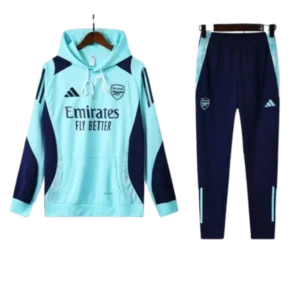 Adidas Arsenal 2024-25 Blue Hooded Training Tracksuit Kits