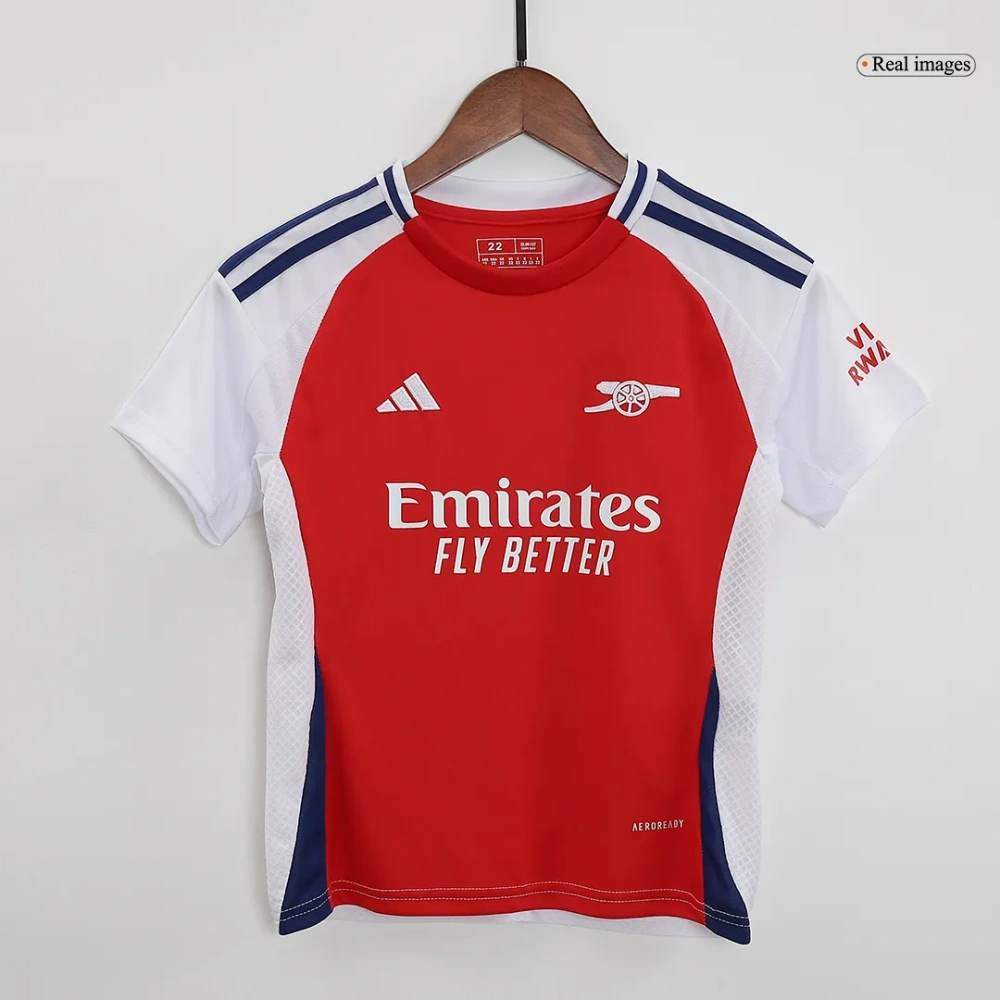 Kids Arsenal Home Jersey Kits(Jersey+Shorts+Socks) 2024-25 - 图片 9