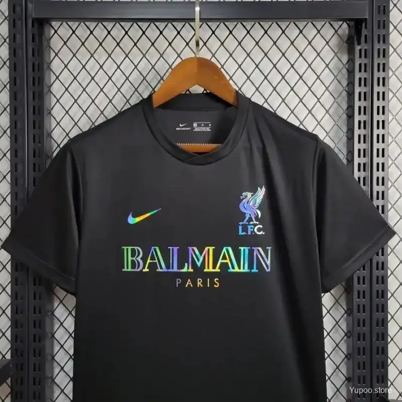 24-25 Liverpool Black Training Suit Football Jersey - 图片 3